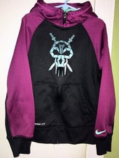 Nike Kobe Bryant Youth Kid Small Hoodie Sweater Zip-Up Black Mamba LA Lakers NBA