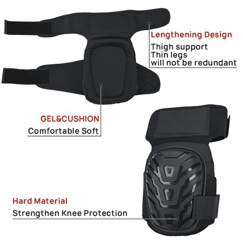 1 Pair Knee Pads Construction Professional Work Safety Comfort Gel Leg Protector - Picture 8 of 14