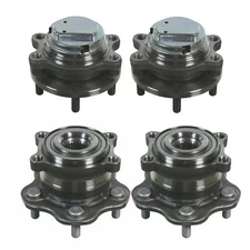 Moog Front & Rear Wheel Bearing and Hub Assemblies Kit For Infiniti M45 RWD