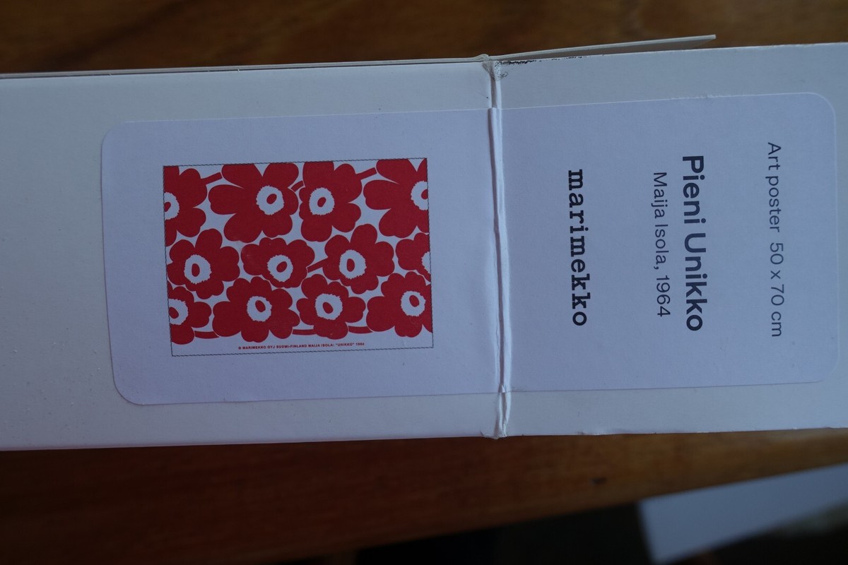 marimekko unikko poster flower 50 x 70 cm - red | eBay