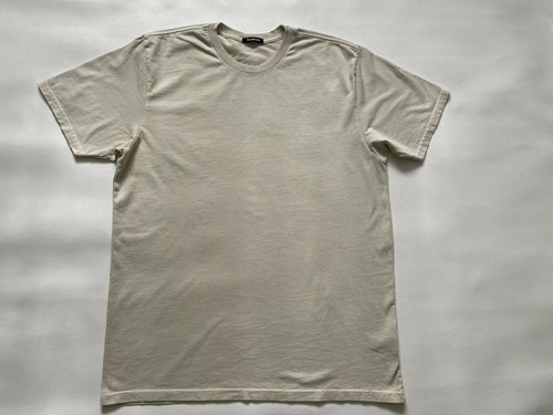Scott Disick Cream Basic T Shirt Size 