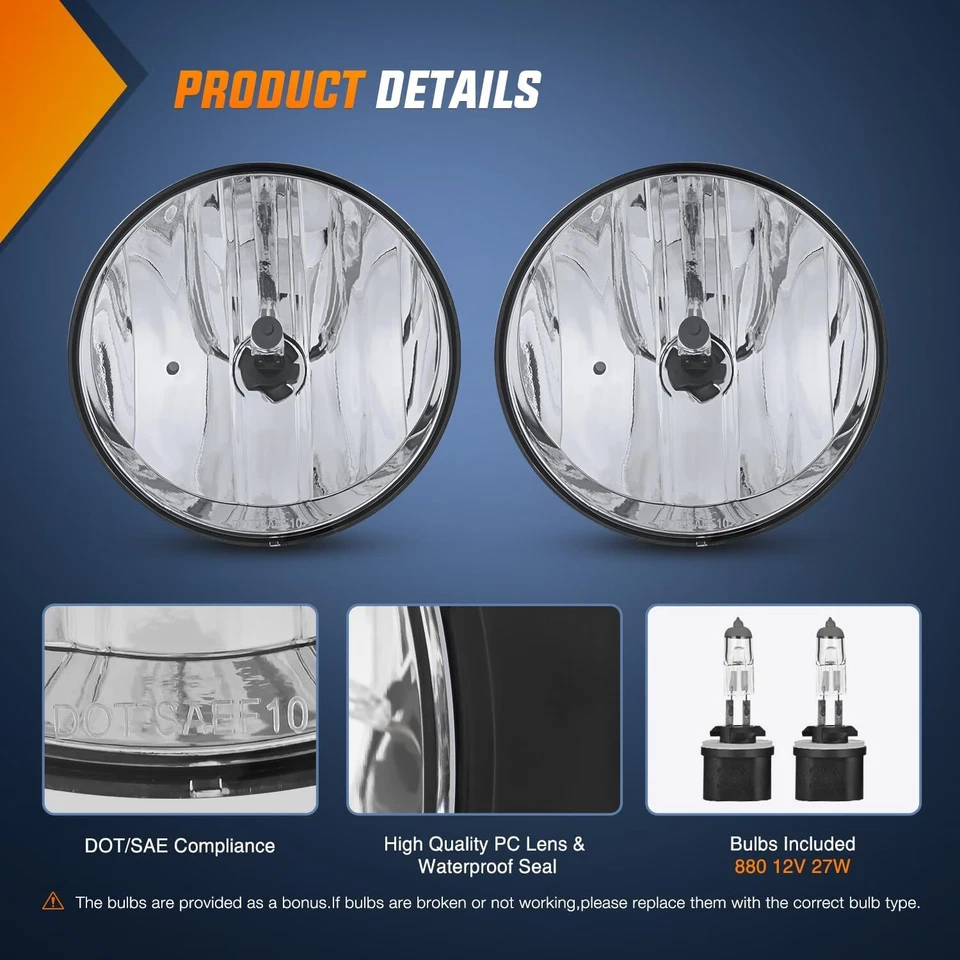 Conjunto de luces antiniebla Nilight para GMC Envoy 2002-2009 GMC Envoy XL 2002-2006 Foto 2 de 4