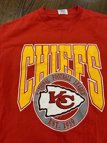 Vintage Kansas City Chiefs Shirt XL Trench Red Mens - Picture 3 of 5