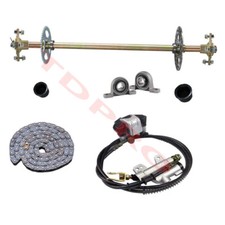 Brake Assembly 29" Rear Live Axle Pillow Blocks T8F Chain Kit For Go Kart ATV