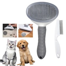 Pets Hair Grooming Massage Deshedding Cleaning Brush & Hair Remover Dog Cat Comb