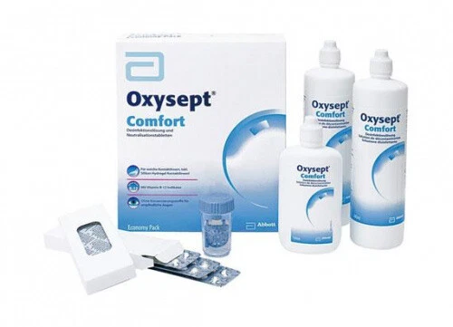 AMO Oxysept Comfort Economy-Pack (2x300 ml + 120ml + 70 Tabletten)