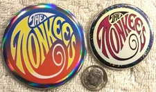 The Monkees PIN BUTTON SET Rare Davy Jones Peter Tork Micky Dolenz Nesmith Rare