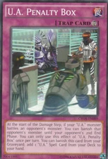 YUGIOH  CARD  3 X U.A. PENALITY BOX CROS EN089