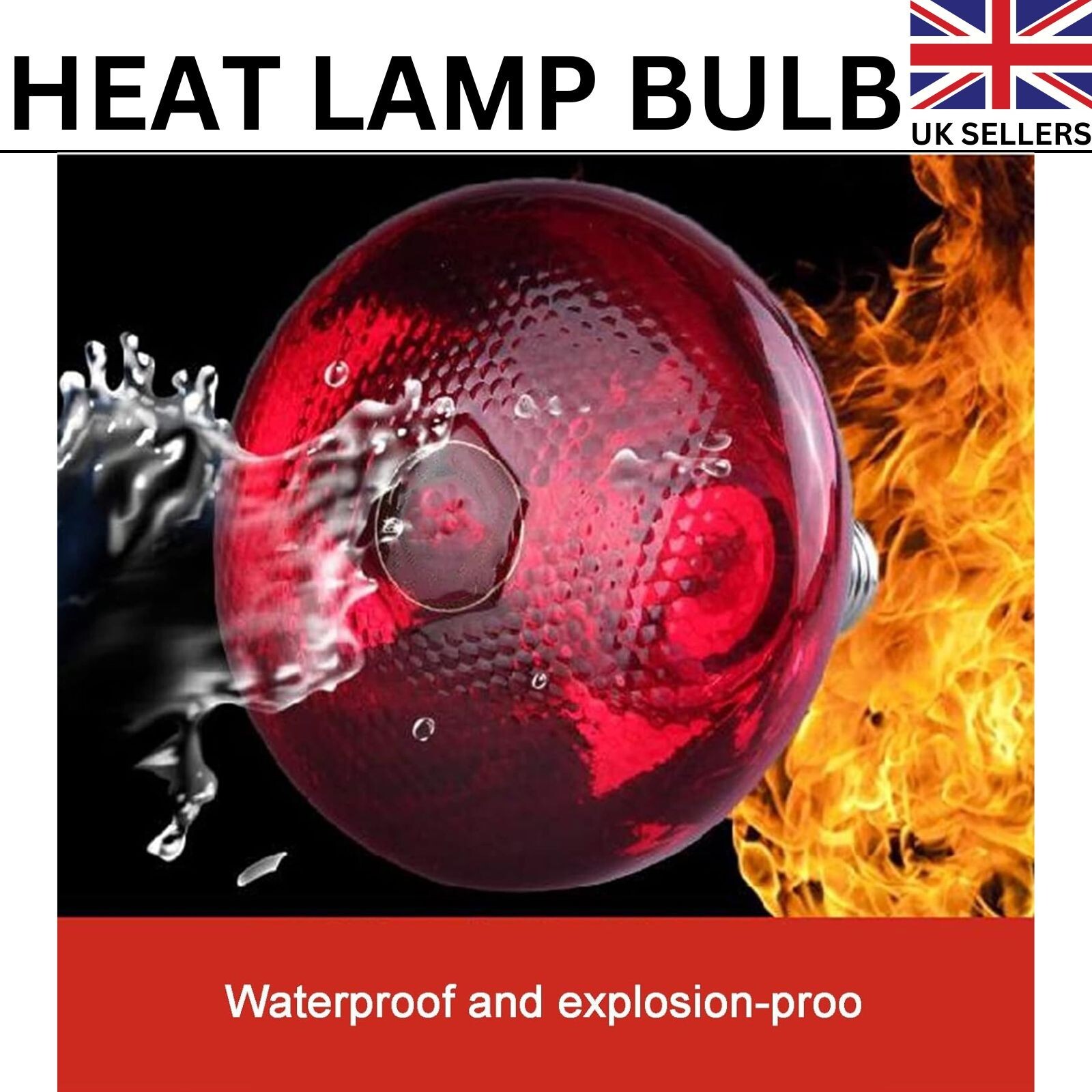 Heat Lamp for Chicks 250W Infrared Bulbs for Puppies Reptiles E27