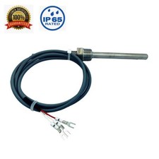 RTD PT100 Temperature Probe Sensors with 1/2” NPT Threads & 2m PVC Cable