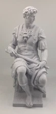 MICHELANGELO RENAISSANCE SCULPTURE GUILIANO DE MEDICI 7.9 INCH/200 MM