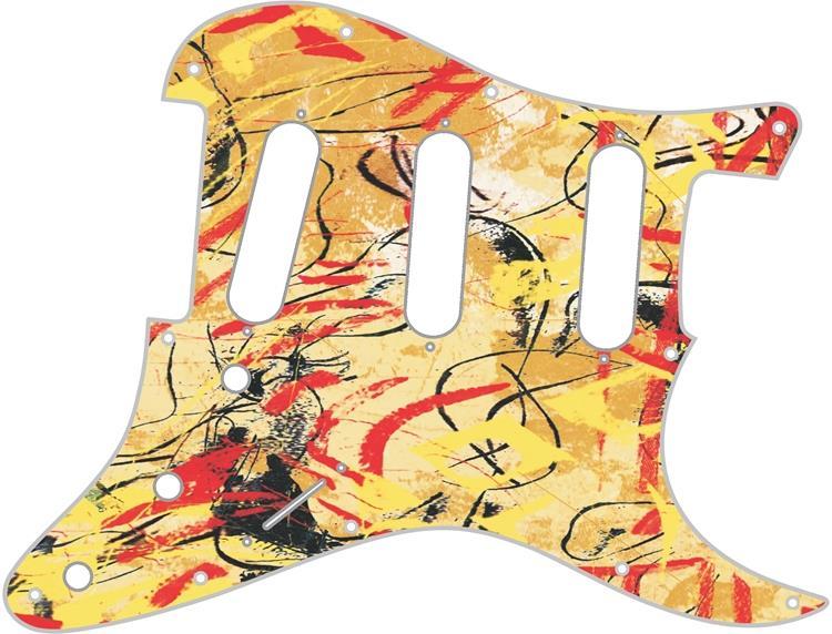 ᐅ Fender E-Gitarre, Modern Style Pickguard Strat Gold Anodized 1-Ply 11