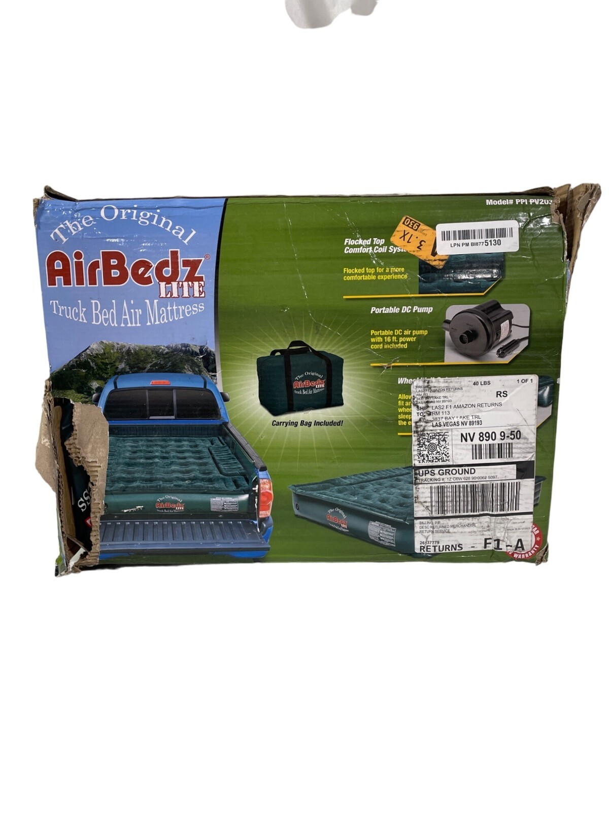 Airbedz PPI-PV203C Lite Mid-Size 6'-6.5' Short Truck Bed Air