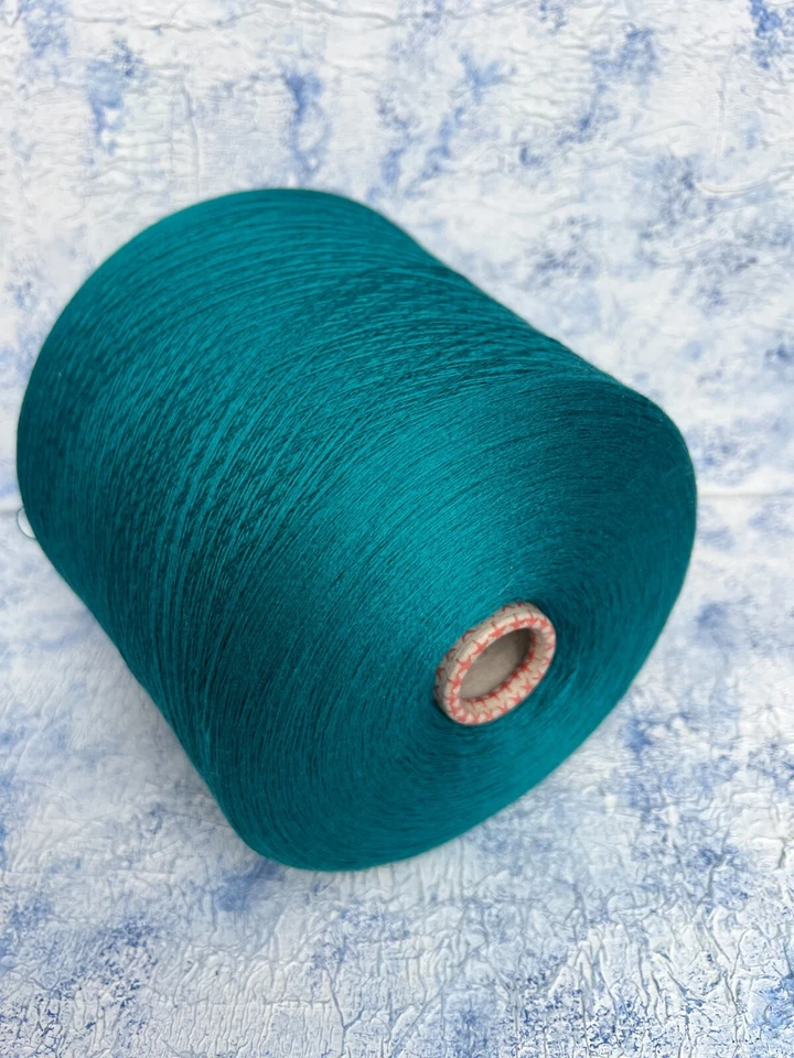 Hilo de encaje fino 100 % merino cian oscuro, Amico Nm 2/30, por 100 g (3,52 oz) Foto 3 de 4