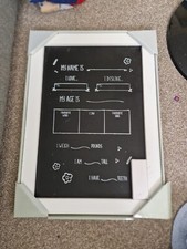 Baby Milestone Chalk Board- Brand New