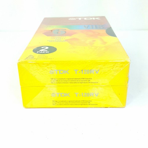 TDK Superior Quality T-120 6 ore di registrazione VHS nastro videocassetta vuoto confezione da 2 - Foto 4 di 5