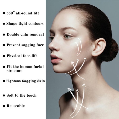 Reusable Silicone Double Chin Strap V Line Lifting Mask,Chin Lipo Compression... - Picture 3 of 7