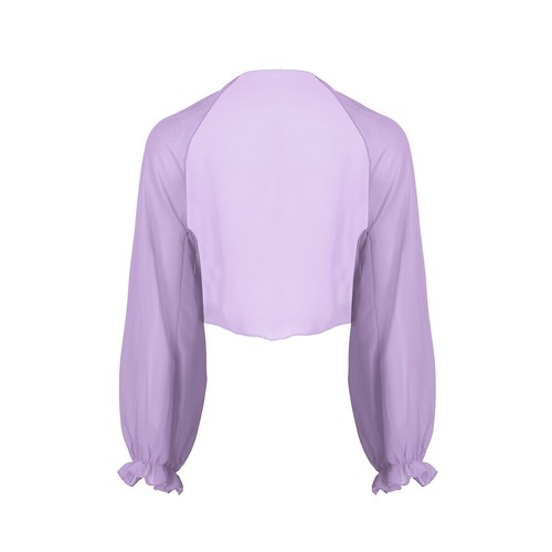 Woman Sheer Chiffon Bolero Cardigan Open Front Cover Up Shawl Sun AU - Picture 31 of 63