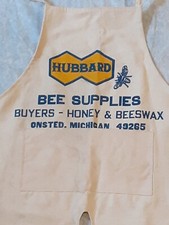 EARLY HUBBARD BEE SUPPLIES BUYERS HONEY & BEESWAX VTG WORK APR0N ONSTED MI 49265