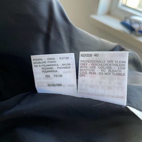 Sportmax Max Mara Mohair Wool Brushed Check Womens Overcoat Size US6/UK8/IT40 - Foto 15 di 15