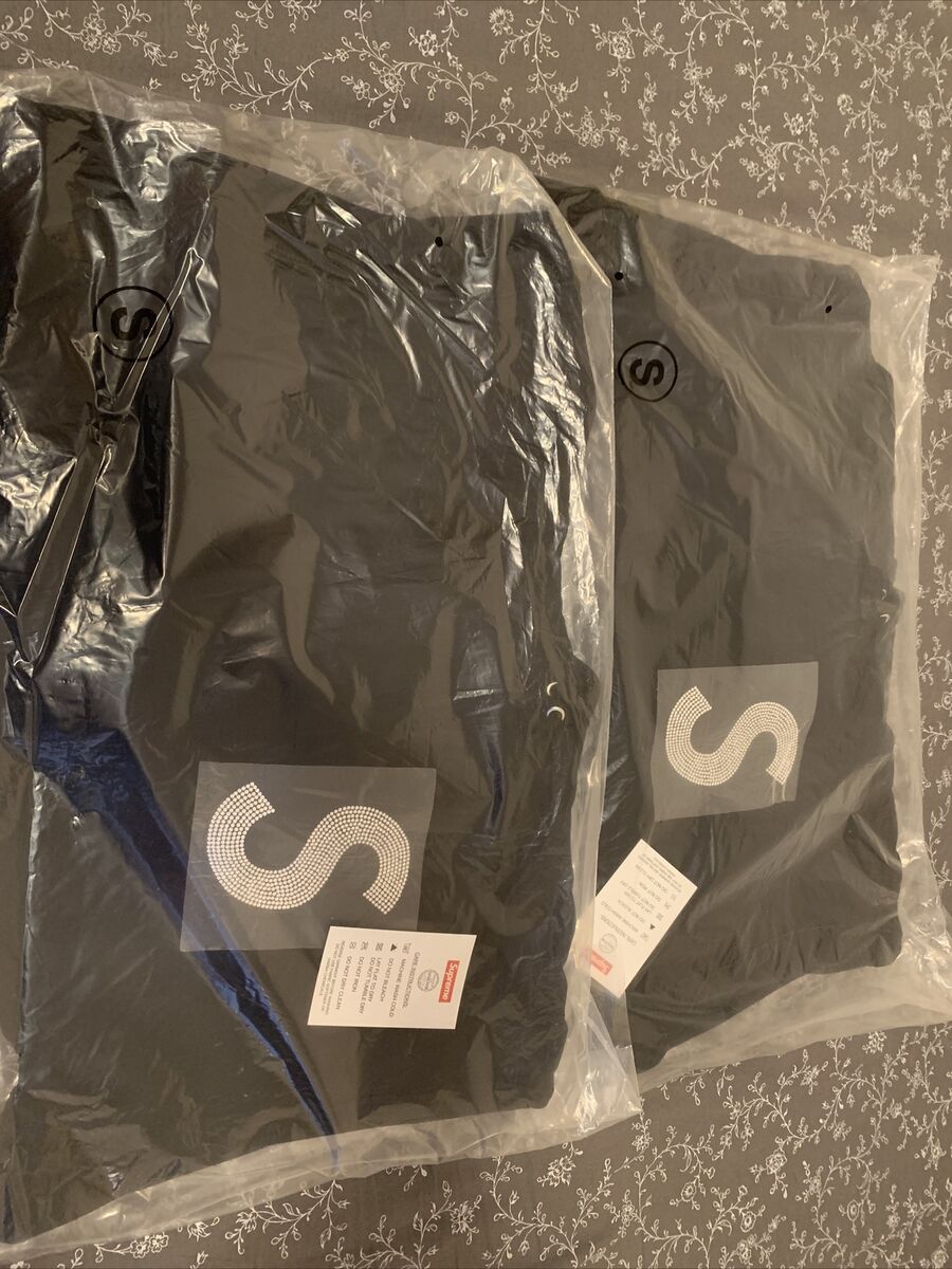 Supreme Swarovski S Logo Hooded Sweatshirt Black Size S 100% Authentic ✅✅