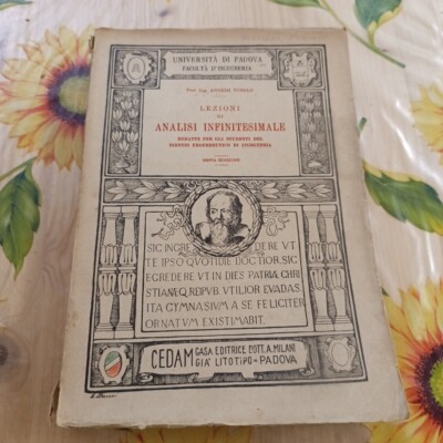 Infinitesimal Analysis Lections - A. Tonolo - Ed. Cedam 1945
