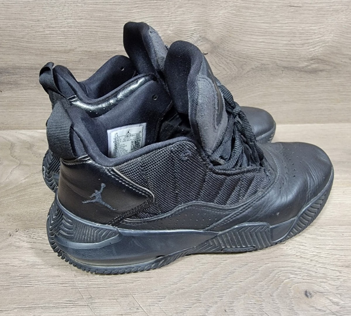 Nike Air Jordan Stay Loyal Triple Black Sz 7.5 Men's Basketball