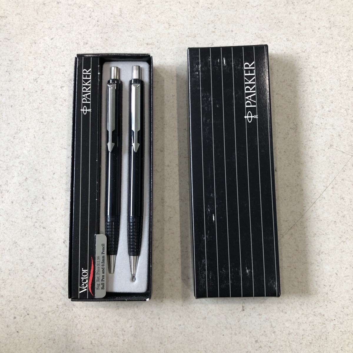 Parker Vector Ball Pen & 0.5 mm Pencil Box Set #03772 Black