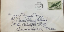 Tampa Fla Postal Cover Vintag To Cambridge Mass