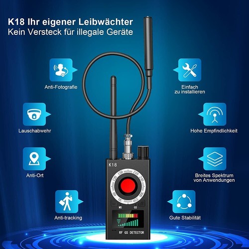 Wanzen Detektor, GPS Laser für GSM Tracker Abhörgeräte Funkkameras Wanzenfinder - Bild 12 von 12