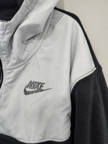 Nike Sportswear Jacket Boys S BLK Pack Anorak Hoodie Pullover Fleece Shell Pouch - Picture 4 of 21