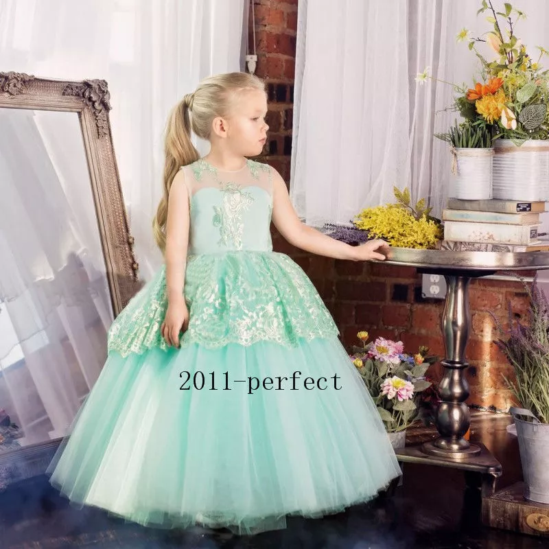 Mint green gown for 2025 flower girl