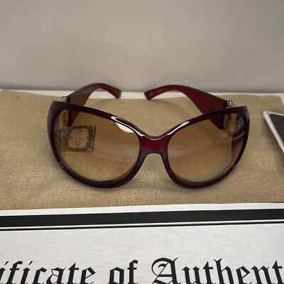 Authentic GUCCI Horsebit red brown sunglasses with bag lense