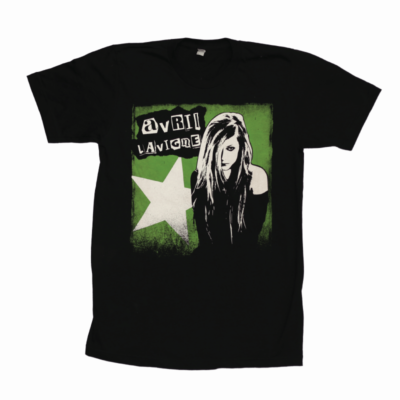 Avril Lavigne The Black Star Tour T-Shirt Short sleeve all size S