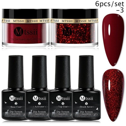 Juego de polvo de uñas de inmersión de 5 g sistema de inmersión en polvo brillo de uñas desnudo kit de uñas arte - Imagen 47 de 77