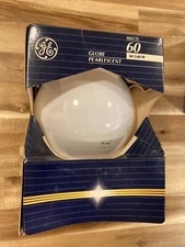GE 60 Watt Globe Pearlescent Light Bulb. 