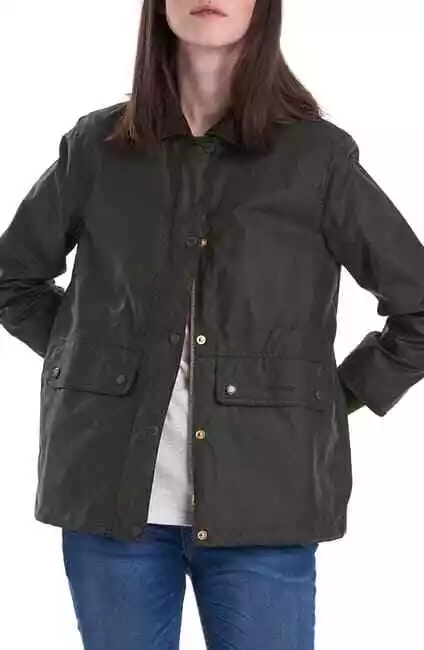 NEW Barbour Tawny Water Resistant Waxed Jacket DUFFLE BAG ANCI SZ 8 WAX67