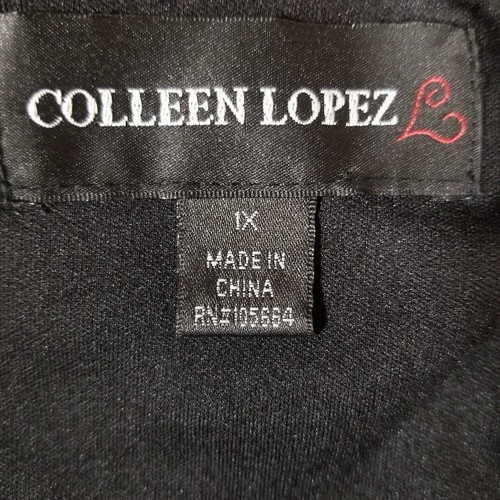 Colleen Lopez Ladie"NEW" Red & Black Floral Dress - 1X - Picture 6 of 8