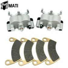 Front Brake Calipers w/Pads for Polaris RZR 4 800 2010-2014 RZR 4 900 2015-2018