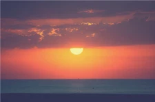 oil painting 100% handpainted on canvas "Sunrise at sea  "