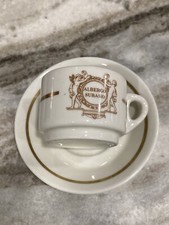 Rara tazza e piattino Diner Ware Albergo (Hotel) Subasio RICHARD GINORI DEMITASSE