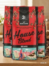 3X BARISSIMO Coffee Beans Smooth and Balanced 227g 18.99 per kilo