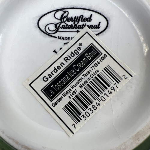 La Toscana Handled Ice Cream / Chili Bowls by Certified International Set of 4 - Picture 3 of 7