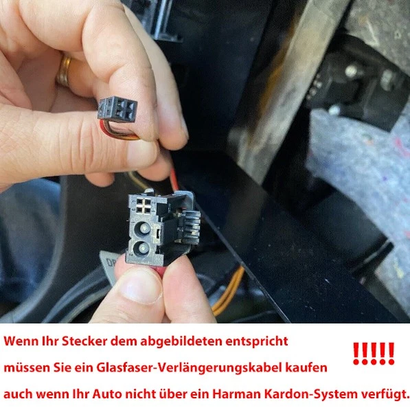 Cavo prolunga fibra ottica Benz adatto per Mercedes-Benz Classe C W211 W219 - Immagine 3 di 3