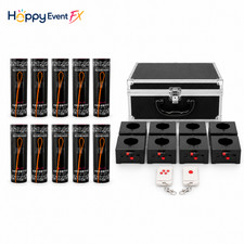 Happy Event FX 8PCS Wireless Cold Spark Base Kit with Remote Control  Case