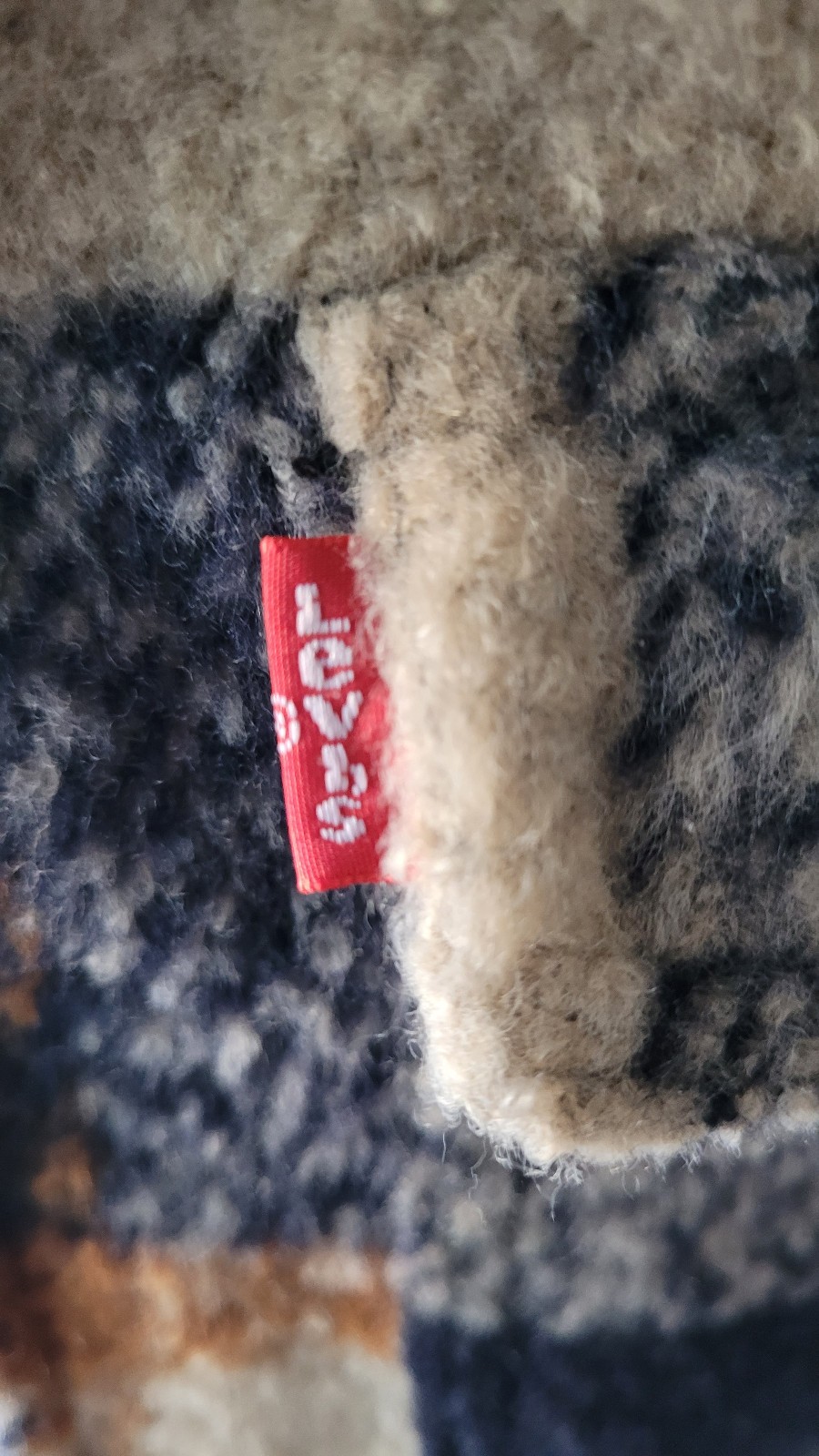 BNWT Levi Strauss Men Plaid Trucker Depot Jacket Size Wool Blend Sherpa Lined thumbnail 4