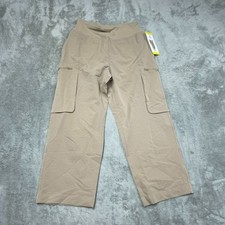 Sage Collective Womens Beige Cropped Cargo Pants Size S a1518