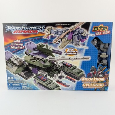 Transformers Armada BTR 7058 Megatron & Cyclonus 2-Pack 2003 Vintage New Sealed