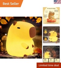 Capybara Cute Night Light, Squishy Capybara Lamp Xmas Gifts Toys, Rechargeabl...