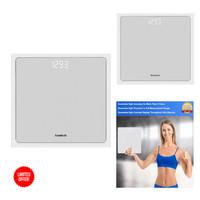 Digital Personenwaage 182Kg PräZision 0,05Kg Led Anzeige Step-On